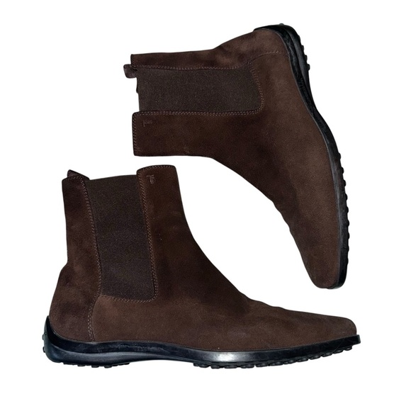 Tod's Shoes - TOD’S Quinn Guiana Beatles Suede Ankle Boots Brown Size 6